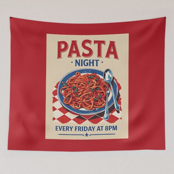 Item preview, Pasta Night  designed and sold by StudioRedKoala.