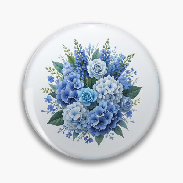 Item preview, Bluer than Blue Floral Collection - White & Blue Hydragea designed and sold by Dailywalker22.