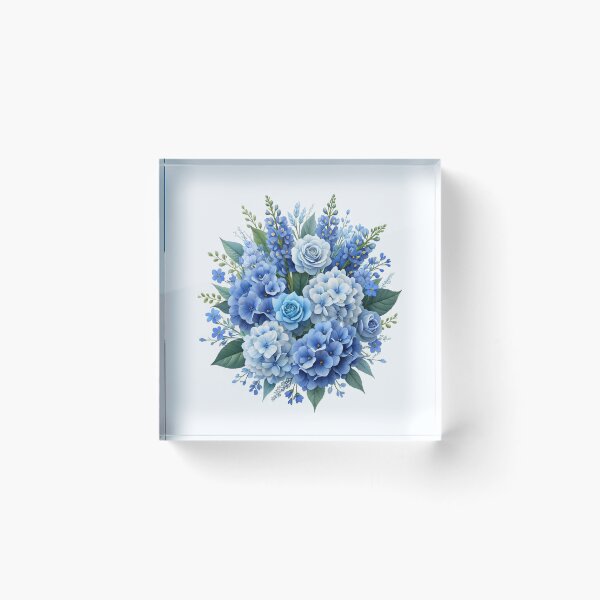 Item preview, Bluer than Blue Floral Collection - White & Blue Hydragea designed and sold by Dailywalker22.