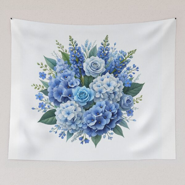 Item preview, Bluer than Blue Floral Collection - White & Blue Hydragea designed and sold by Dailywalker22.