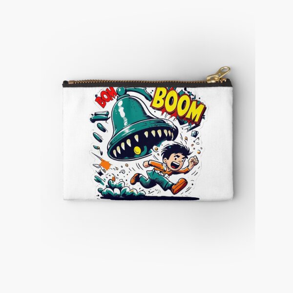 Item preview, Escape the Bell – Cartoon Chaos Sticker designed and sold by Imaginarium of Chaos falcon88 .
