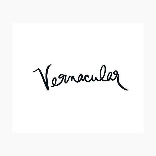 Item preview, Vernacular designed and sold by abeink.
