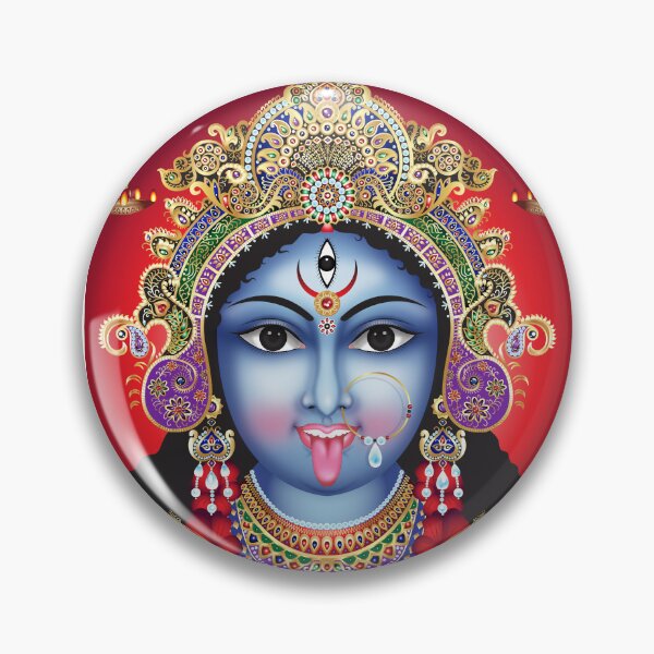 Item preview, Goddess Kali with Hibiscus and Gold Ornaments designed and sold by Wiriya-G.