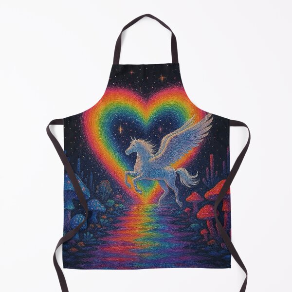 Item preview, Enchanted Pegasus Rainbow Ascent designed and sold by zzz888.