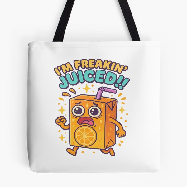 Item preview, I’m Freakin’ Juiced!! – Funny Cartoon Juice Box Design designed and sold by Art-Tacos.