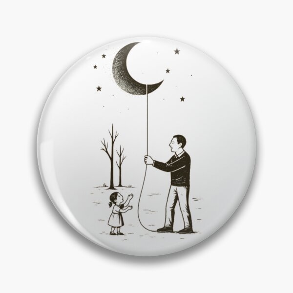Item preview, Moon on a String – A Father's Gift designed and sold by thesmilngnature.