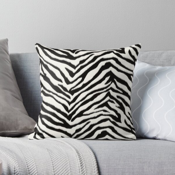Zebra Print! Throw Pillow