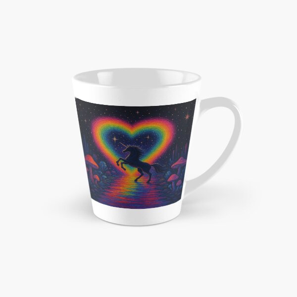 Item preview, Radiant Rainbow Heart Unicorn Ascent designed and sold by zzz888.