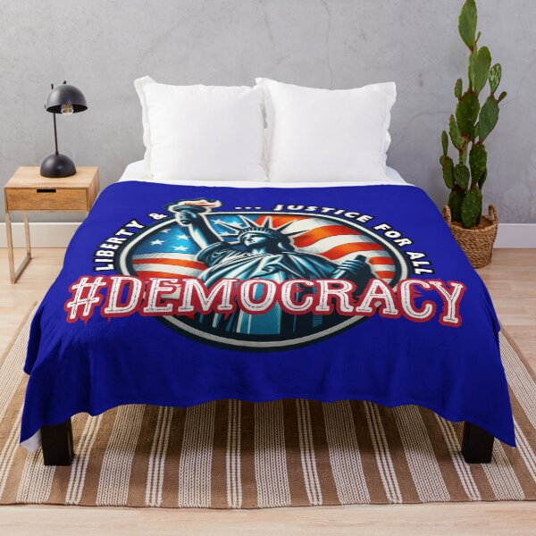 Item preview, SAY IT LOUD: DEMOCRACY designed and sold by Dash of Salt Co..