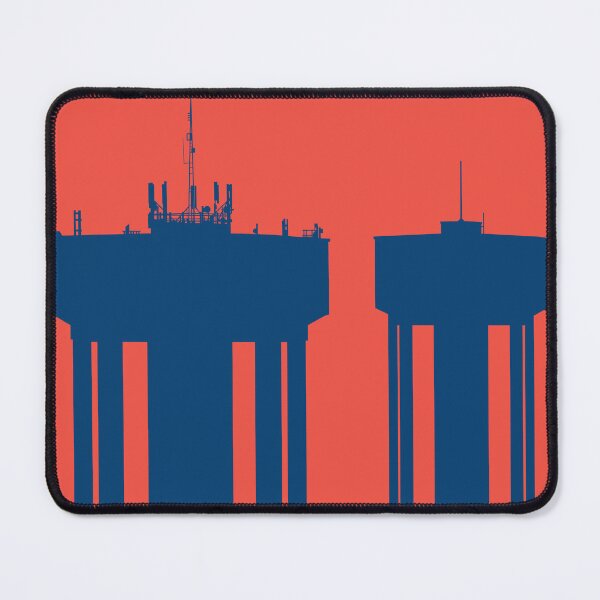 Item preview, Steel Town Water Towers, Corby, Northamptonshire, UK - Blue-Pink designed and sold by Kate Anderson Art.