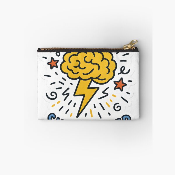 Item preview, ADHD Superpower Lightning Brain Doodle designed and sold by shockSpot.