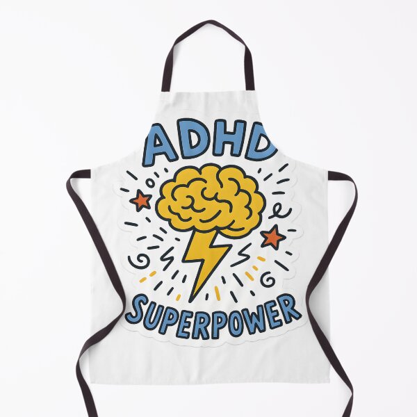 Item preview, ADHD Superpower Lightning Brain Doodle designed and sold by shockSpot.