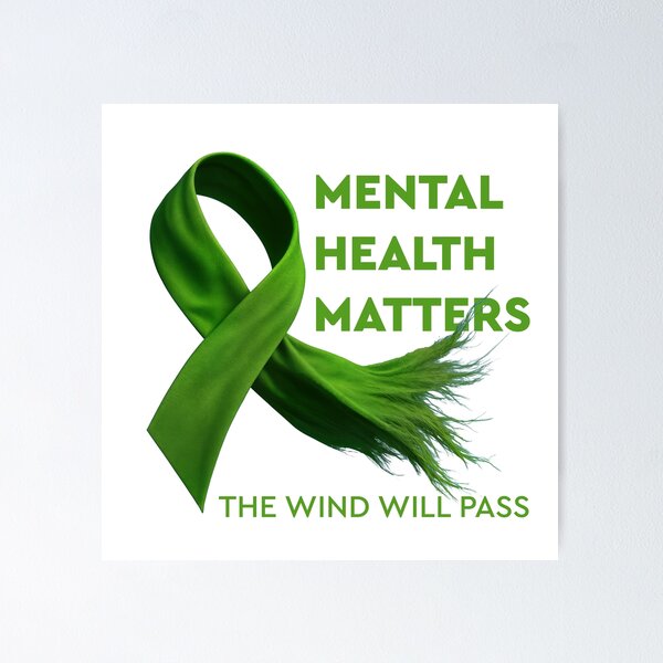Artikelvorschau, Green Ribbon – Psychische Gesundheit ist wichtig entworfen und verkauft von HiresFilm.
