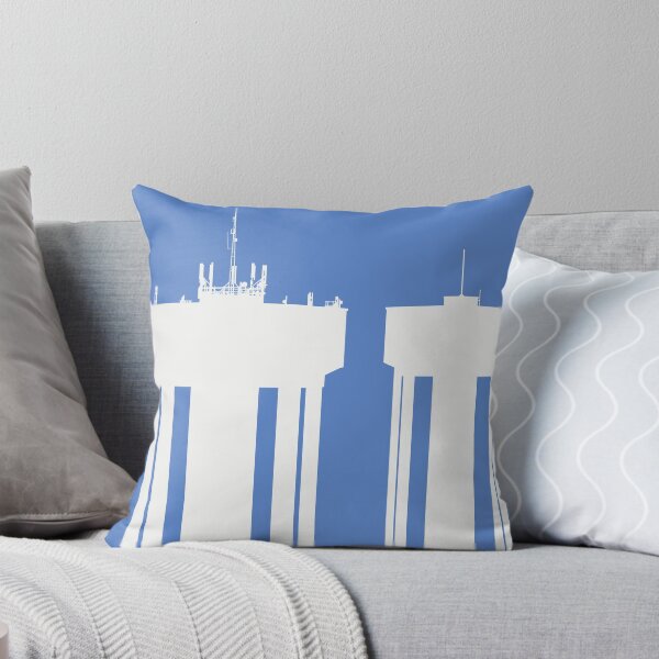 Item preview, Steel Town Water Towers, Corby, Northamptonshire, UK - White-Light Blue designed and sold by Kate Anderson Art.