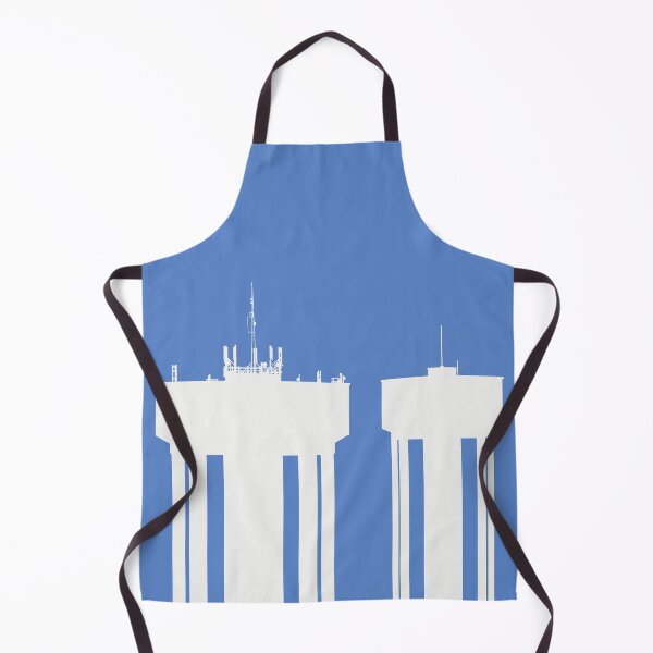 Item preview, Steel Town Water Towers, Corby, Northamptonshire, UK - White-Light Blue designed and sold by Kate Anderson Art.