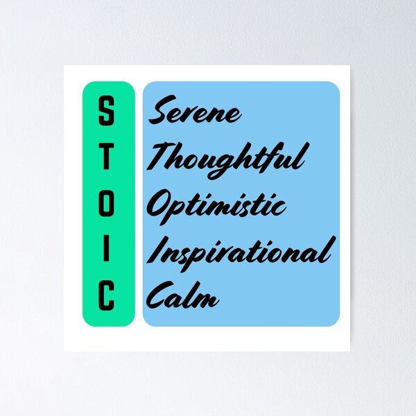 Item preview, Stoic Meaning | Stoicism Philosophy,  Daily Stoic Life designed and sold by LexaArtworks.