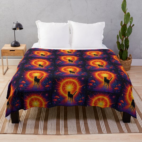 Item preview, Cosmic Cat's Fiery Sun Journey designed and sold by zzz888.