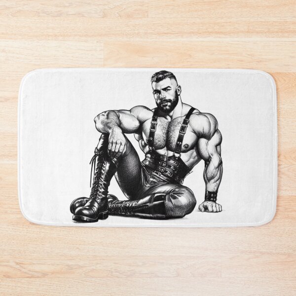 Item preview, Gay Leather Bar Pride "Jacked" Leather Bar Berlin Pride Graphic Design designed and sold by ItsAKinkThing.
