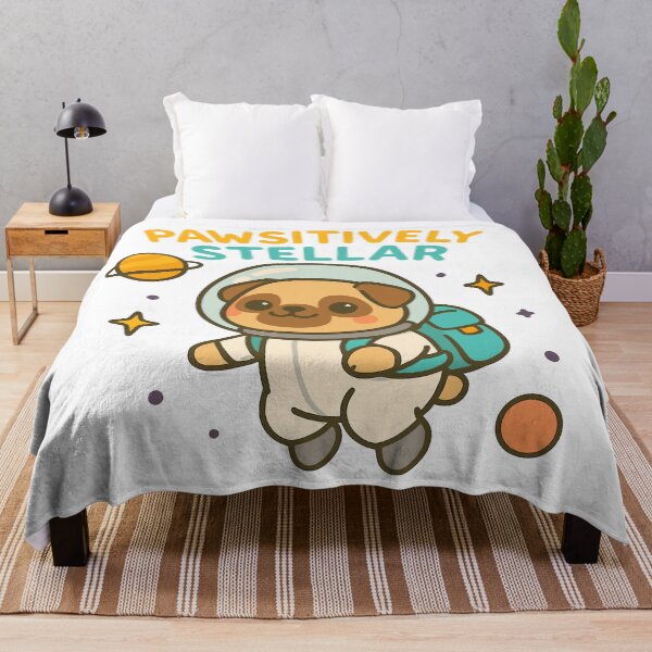 Item preview, Adorable Astronaut Pug Design designed and sold by ThreadQuirk.