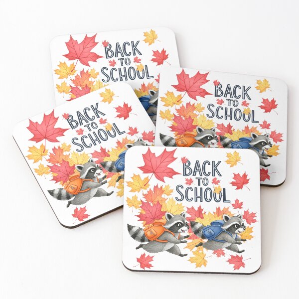 Item preview, Back to School Raccoons & Autumn Leaves designed and sold by naughty-raccoon.