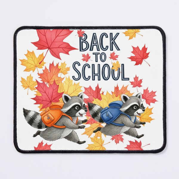 Item preview, Back to School Raccoons & Autumn Leaves designed and sold by naughty-raccoon.