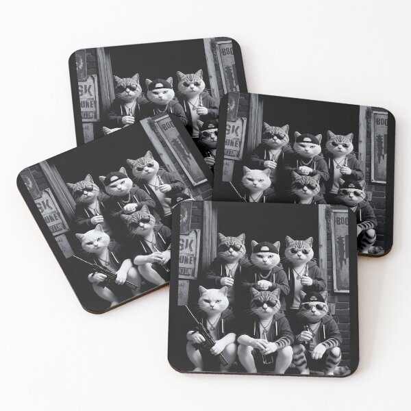 Item preview, Funny Cat Gang, Funny Cat Meme designed and sold by DistrictHype.
