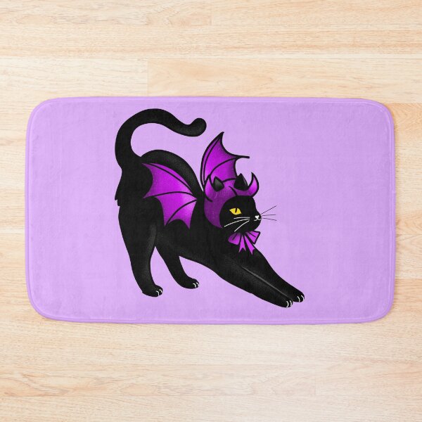 Item preview, Bat Cat - black cat with wings cute halloween designed and sold by BeebooDesign.