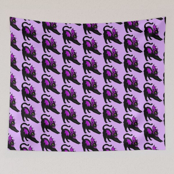 Item preview, Bat Cat - black cat with wings cute halloween designed and sold by BeebooDesign.