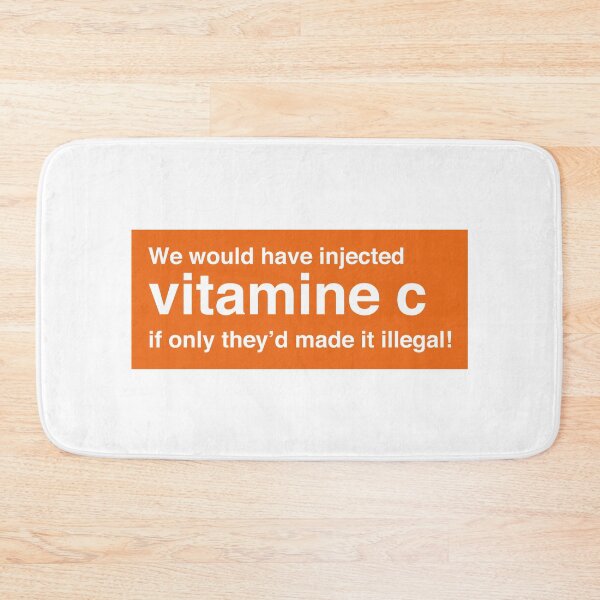Item preview, We Would Have Injected Vitamin C – Trainspotting Quote – Bold Minimalist Text Design - Orange Frame designed and sold by NiceHatHarry.