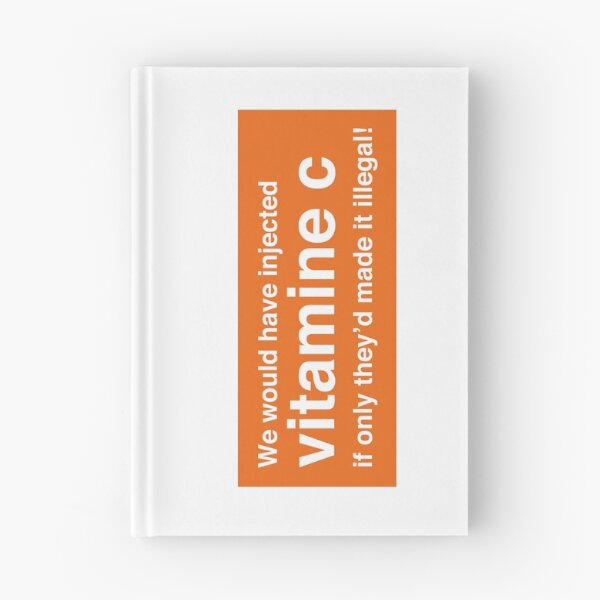 Item preview, We Would Have Injected Vitamin C – Trainspotting Quote – Bold Minimalist Text Design - Orange Frame designed and sold by NiceHatHarry.