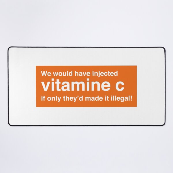 Item preview, We Would Have Injected Vitamin C – Trainspotting Quote – Bold Minimalist Text Design - Orange Frame designed and sold by NiceHatHarry.
