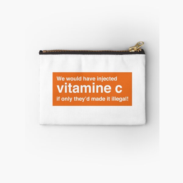 Item preview, We Would Have Injected Vitamin C – Trainspotting Quote – Bold Minimalist Text Design - Orange Frame designed and sold by NiceHatHarry.
