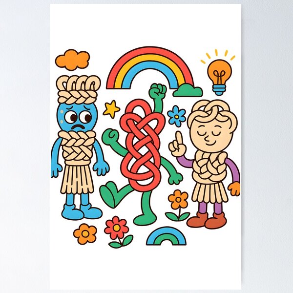 Item preview, Whimsical Macrame Knots: Your Quirky Friends designed and sold by shockSpot.