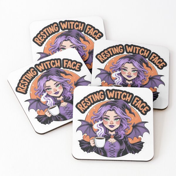 Item preview, Resting Witch Face – Funny Coffee Witch Halloween designed and sold by wendydesigh.