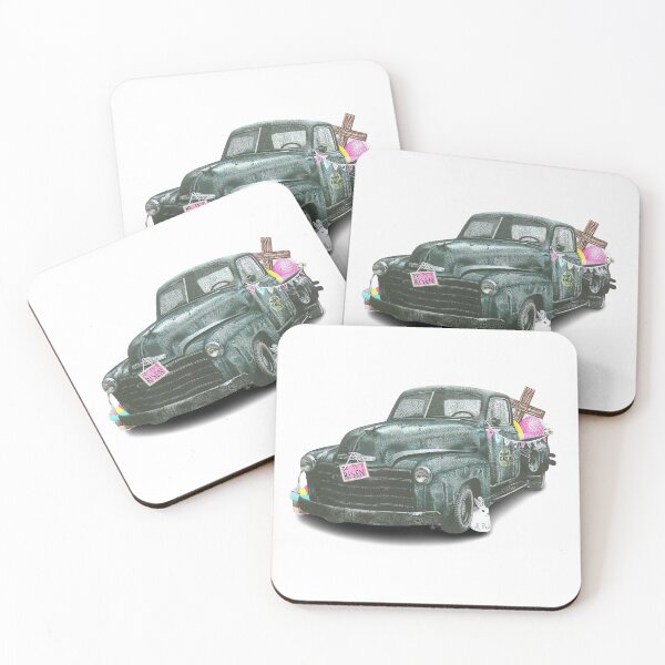Item preview, Easter Rusty Truck designed and sold by Cora Worthington Art.