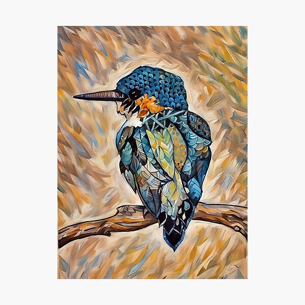 Item preview, kingfisher designed and sold by roadwarriorart.