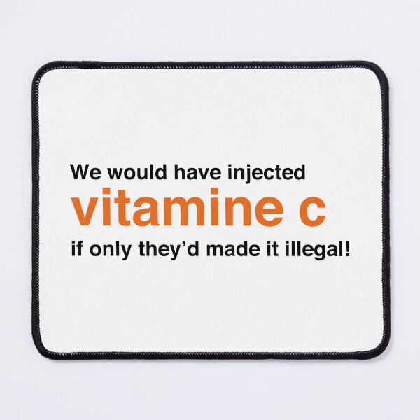 Item preview, We Would Have Injected Vitamin C – Trainspotting Quote – Bold Minimalist Black Text Design designed and sold by NiceHatHarry.