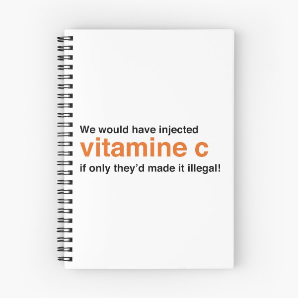 Item preview, We Would Have Injected Vitamin C – Trainspotting Quote – Bold Minimalist Black Text Design designed and sold by NiceHatHarry.