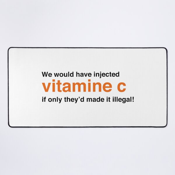 Item preview, We Would Have Injected Vitamin C – Trainspotting Quote – Bold Minimalist Black Text Design designed and sold by NiceHatHarry.