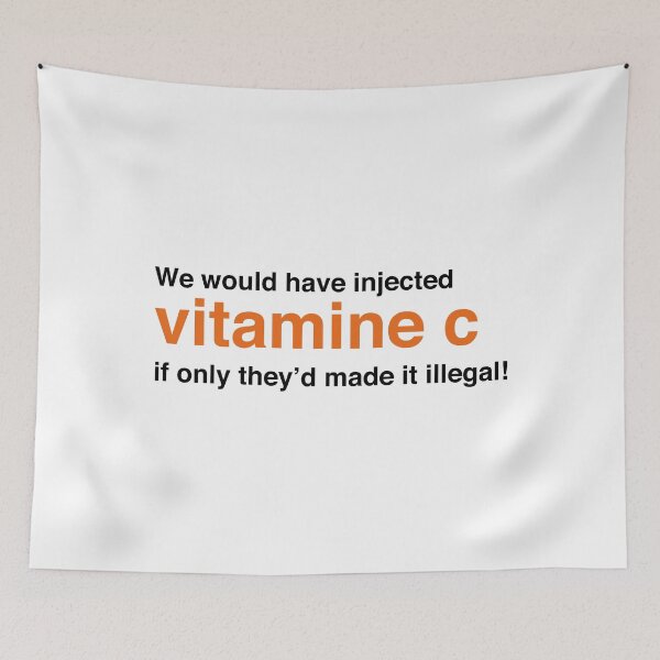 Item preview, We Would Have Injected Vitamin C – Trainspotting Quote – Bold Minimalist Black Text Design designed and sold by NiceHatHarry.