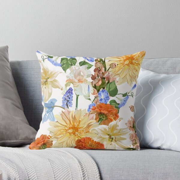 Item preview, Seamless Pattern. Garden beige flowers. Magical lily, dahlia, iris flowers.  designed and sold by MatyKotiv.