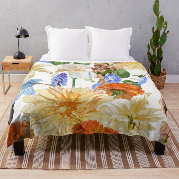 Item preview, Seamless Pattern. Garden beige flowers. Magical lily, dahlia, iris flowers. designed and sold by MatyKotiv.