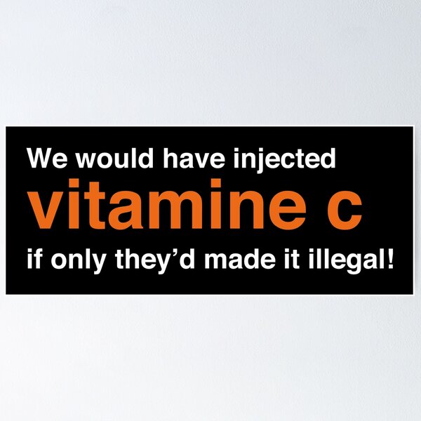 Item preview, We Would Have Injected Vitamin C – Trainspotting Quote – Bold Minimalist White Text Design designed and sold by NiceHatHarry.