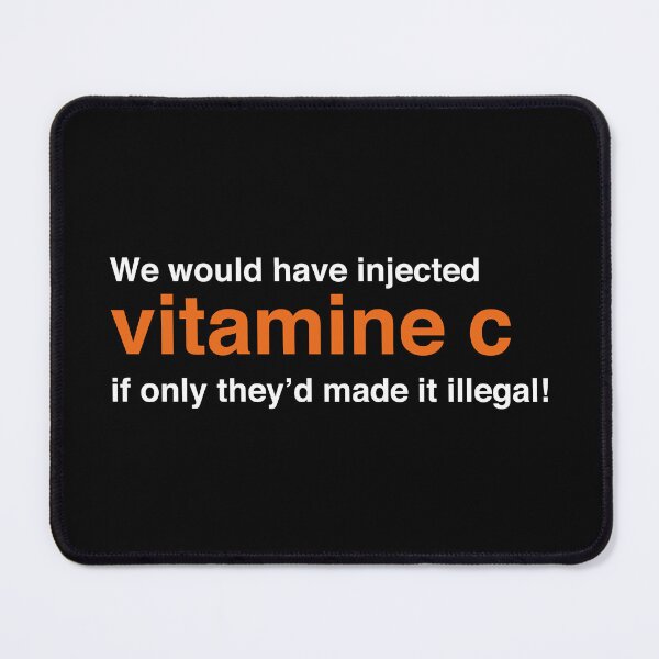 Item preview, We Would Have Injected Vitamin C – Trainspotting Quote – Bold Minimalist White Text Design designed and sold by NiceHatHarry.
