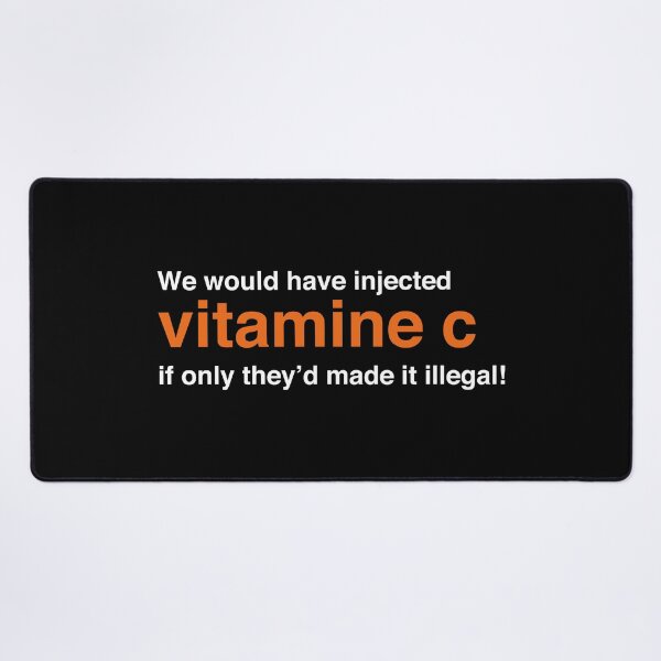 Item preview, We Would Have Injected Vitamin C – Trainspotting Quote – Bold Minimalist White Text Design designed and sold by NiceHatHarry.