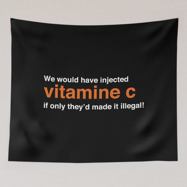 Item preview, We Would Have Injected Vitamin C – Trainspotting Quote – Bold Minimalist White Text Design designed and sold by NiceHatHarry.