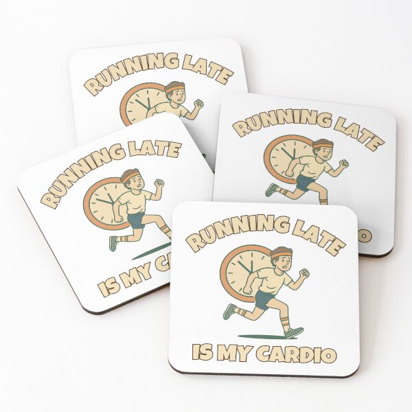 Item preview, Running Late is My Cardio – Funny Quote Design designed and sold by Seb-Art-Odyssey.