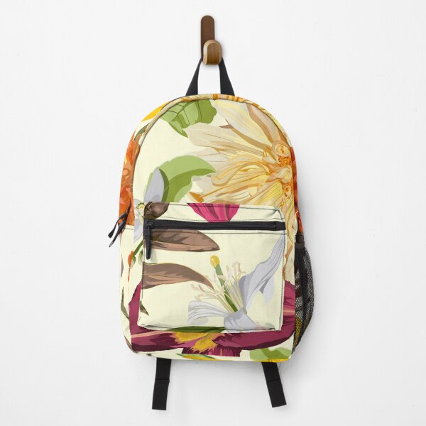 Item preview, Seamless Pattern. Garden beige flowers. Magical lily, dahlia, iris flowers. designed and sold by MatyKotiv.
