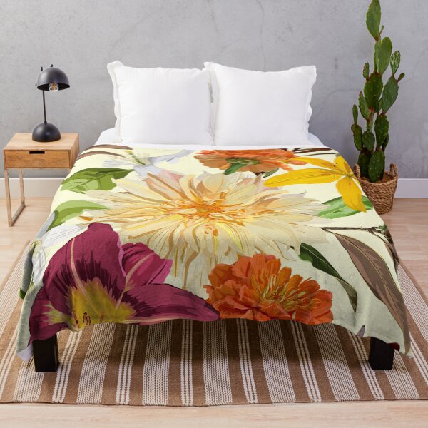 Item preview, Seamless Pattern. Garden beige flowers. Magical lily, dahlia, iris flowers. designed and sold by MatyKotiv.