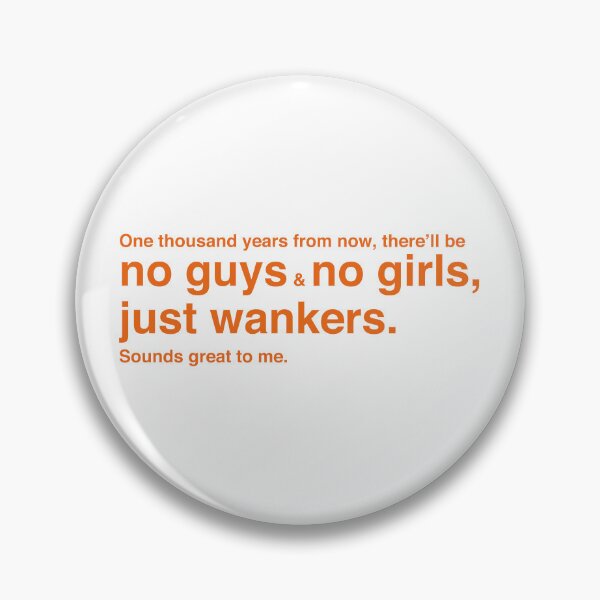 Item preview, One Thousand Years from Now – Trainspotting Quote – Minimalist Orange Text designed and sold by NiceHatHarry.
